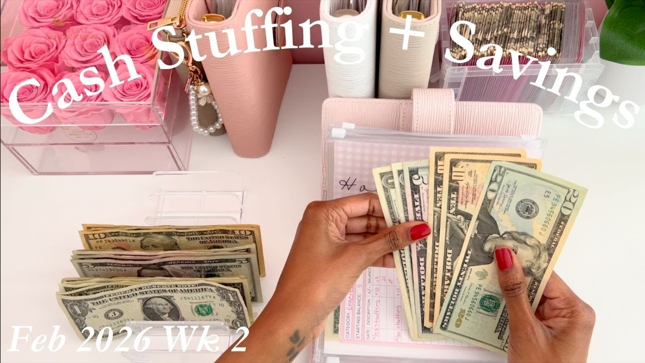 280 долларов | Наполнение конвертов с наличными + экономия | Февраль 2026 | Мать-одиночка