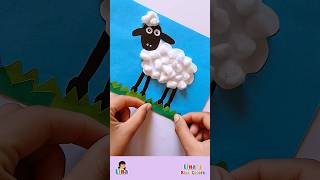 Soft sheep π DIY | How to make paper crafts ποΈ #shorts #diy #craft #nurseryrhymes