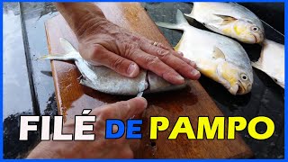 Como Fazer Filé De Pampo - Corte Pesca Sul