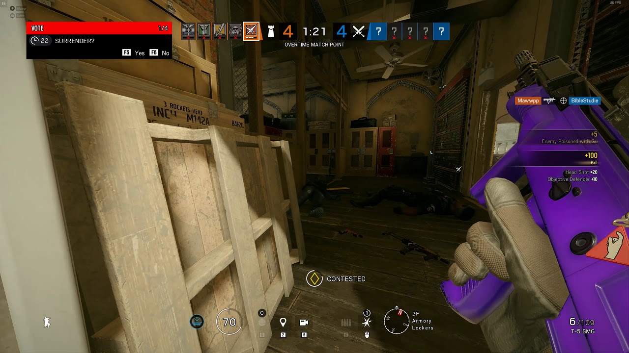 Clutching up Final round in Rainbow 6 Siege - YouTube