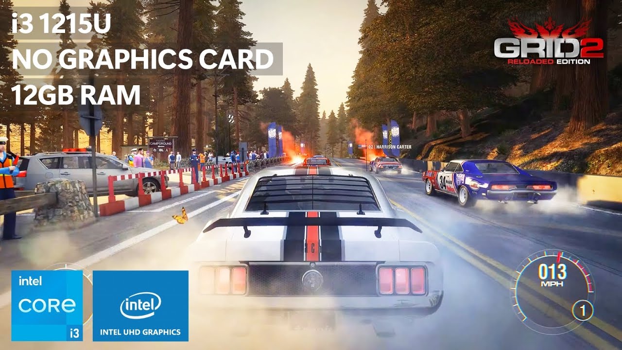 Grid 2 Reloaded Edition on Low End PC • i3-1215U + Intel UHD Graphics + 12GB RAM