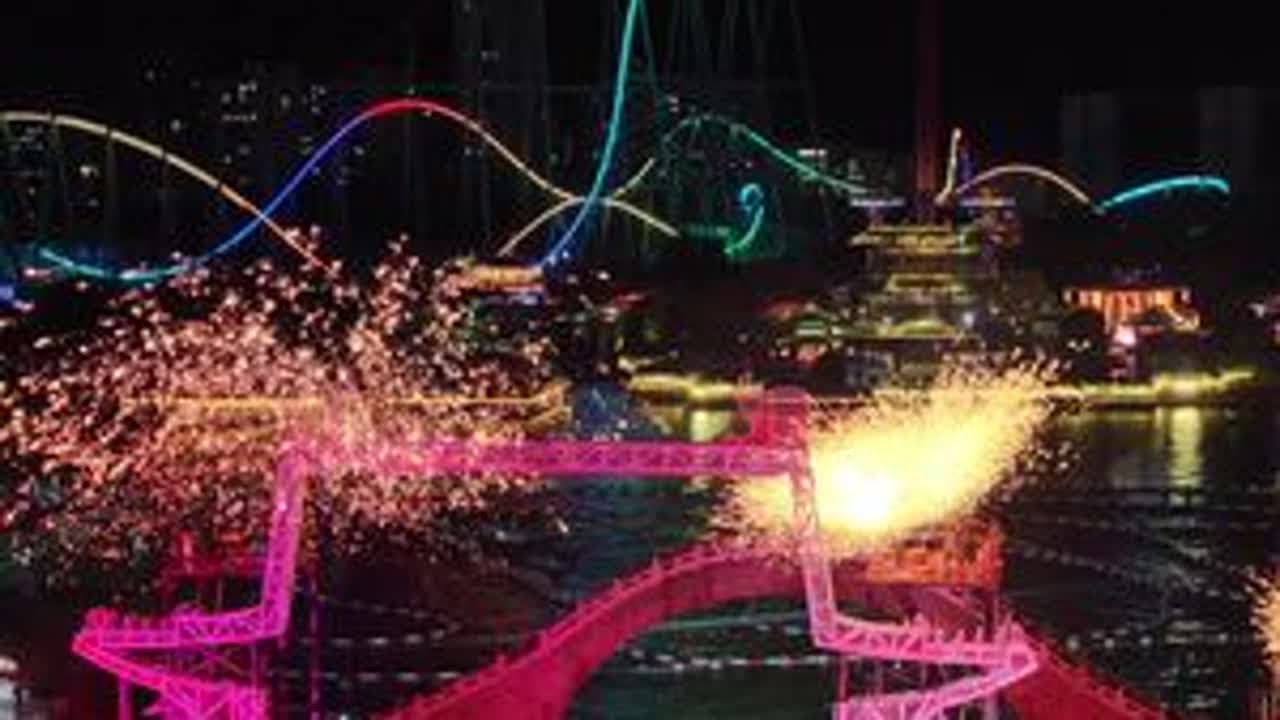 洪州入梦，滕王阁光影，铁花溅起英雄魂，等一场时空相遇