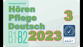 Telc B1-B2 Prüfung Modelltest (3) Hören Pflege Deutsch 19.10.2023