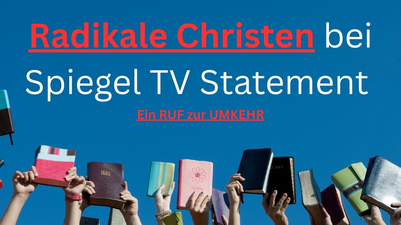 Liebe Leute vom Spiegel worüber Gott wirklich eine Krise bekommt! Eine Antwort und der Ruf zur Buße!