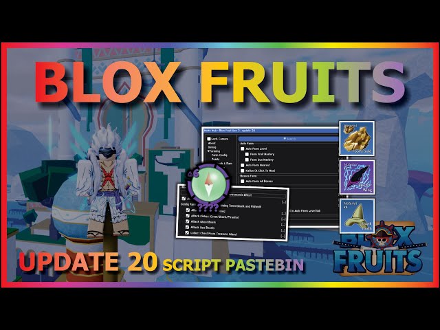 BLOX FRUITS Script Pastebin 2023 UPDATE 20 AUTO FARM