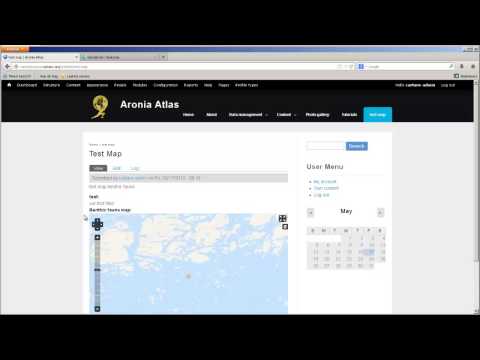 Aronia portal website basic working methods Drupal