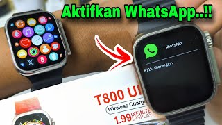 T800 Ultra : Cara aktifkan WhatsApp di smartwatch t800 ultra  screenshot 5
