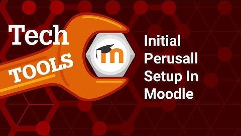 Initial Perusall Setup in Moodle