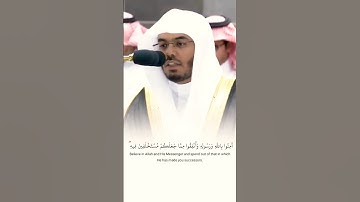 آمنوا بالله | تلاوة هادئة بصوت القارئ ياسر الدوسري #ياسر_الدوسري #قران_كريم #holyquran #فلسطين #قرآن