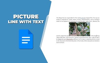 how to wrap a picture in line with text in Google Docs