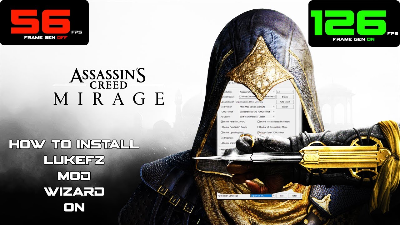 Assassin's Creed Mirage LukeFz FSR 3 Frame Generation Mod + Tutorial ...