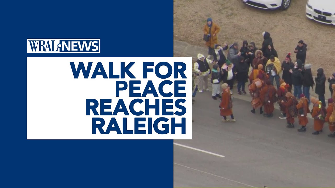 Walk For Peace: Monks begin walk to North Carolina capitol