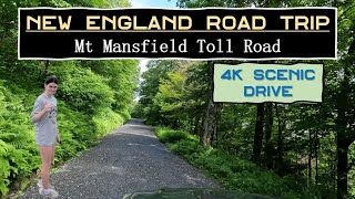 Mt Mansfield Toll Road drive Up A Ski Route 4k Hyperlapse