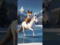 Stunning Horse Rescue the Fox  #animation #nature #wildlife #animals #rescue #stunning #beauty