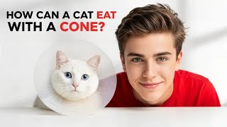 How Can A Cat Eat With A Cone On