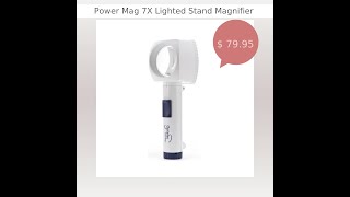 Power Mag 7X Lighted Stand Magnifier