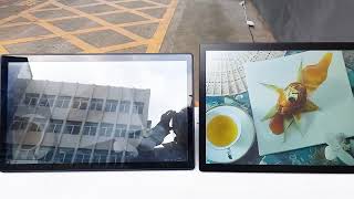 Customend High Brightness 1000 Nits Touchscreen Panel Mount Industrial Panel Pc With Anti Glare