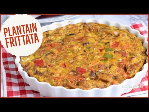 Plantain frittata, from the video