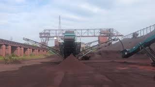 2014 Powerscreen Chieftain 1700 Track Screen - Removing Iron Ore Pellets from Steel Mill