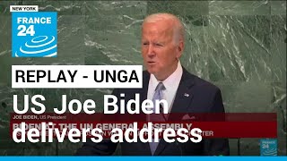 UN General Assembly: US President Joe Biden delivers speech • FRANCE 24 English