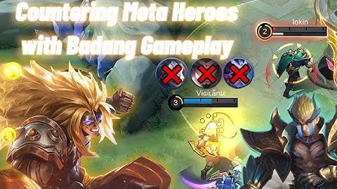 Countering Meta heroes with Badang Gameplay | Use Badang to counter Yu Zhong in early game 🤯 | MLBB