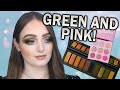 SMOKEY GREEN AND PINK EYESHADOW TUTORIAL