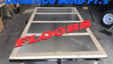 How to Build A Teardrop Camper. Part 2. FLOORS (Donation Build)