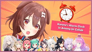 【Hololive】Everyone's Reaction on Korone's Alarm Clock ｢Eng Sub｣