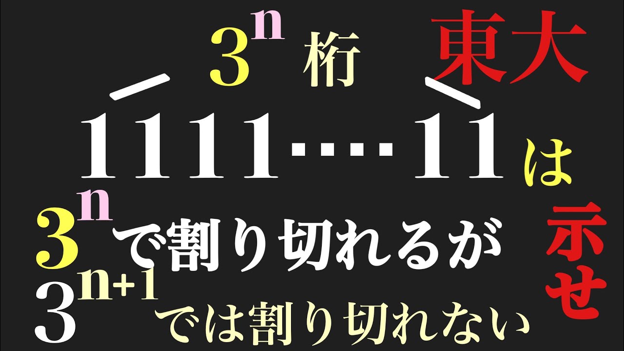 東大　レピュニット数