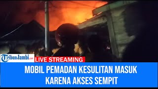 Detik-detik Kampung Nelayan di Tungkal Terbakar, Sejumlah Rumah Hangus Dilahap Api