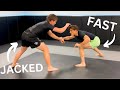 High level wrestler vs fast d1 wrestler takedowns for bjj