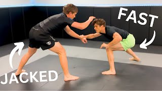 High Level Wrestler VS Fast D1 Wrestler (Takedowns for BJJ) screenshot 1