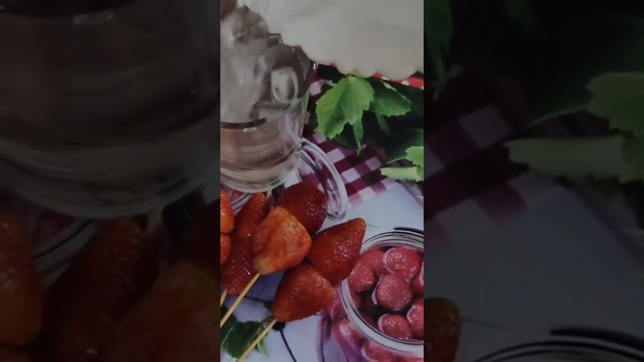 Strawberry Tanghulu making /Candied strawberry fruit candy