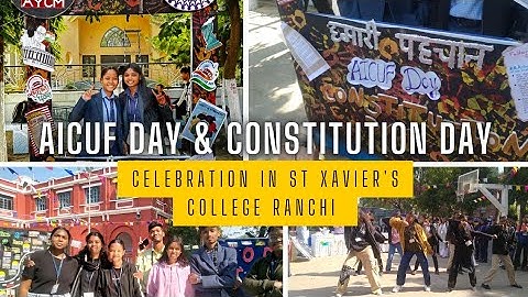 AICUF DAY & CONSTITUTION DAY Celebration in ST Xavier