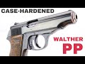 Case-Hardened Walther PP w/ Brown Grip | Extended Barrel Verchromt Swiss PP | WW2 Walther Pistols