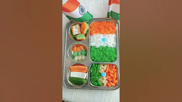 Happy independence day 🇮🇳🇮🇳💐🎉 tricolour thali #independencedaystatus #shortvideo #healthyfood