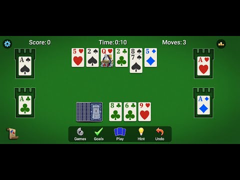 Castle Solitaire (by MobilityWare) - free offline classic card game for Android and iOS - gameplay.