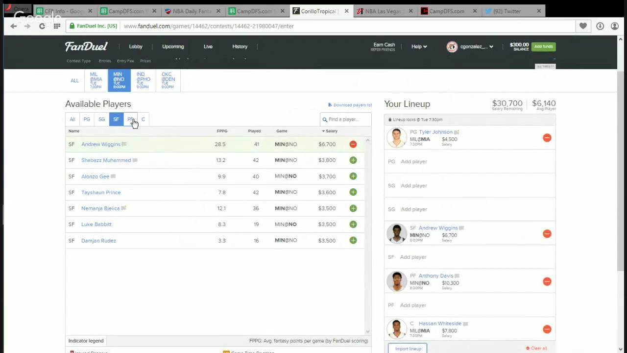 NBA Fanduel Slate Breakdown for 1/19/16 YouTube