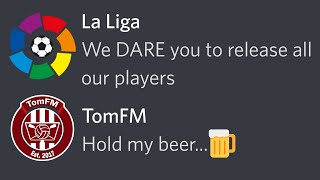 They DARED me to RELEASE every La Liga player in FM22 screenshot 1
