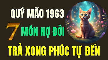 Tuổi Quý Mão 1963, Thần phật chỉ rõ, có 7 món nợ đời, Trả xong rồi, Hậu vận an nhàn sung túc.