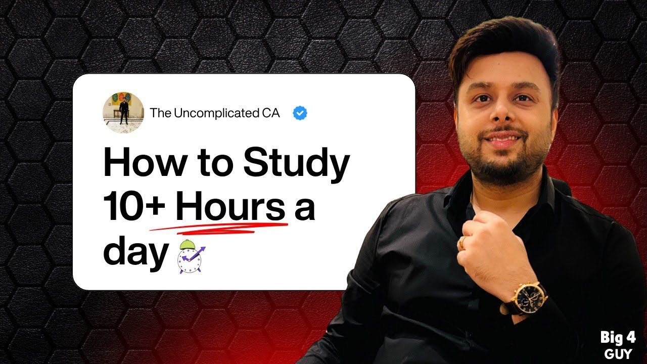 How to Study 10+ Hours A Day | My Routine | CA FINAL (Without Crying or Burning Out)