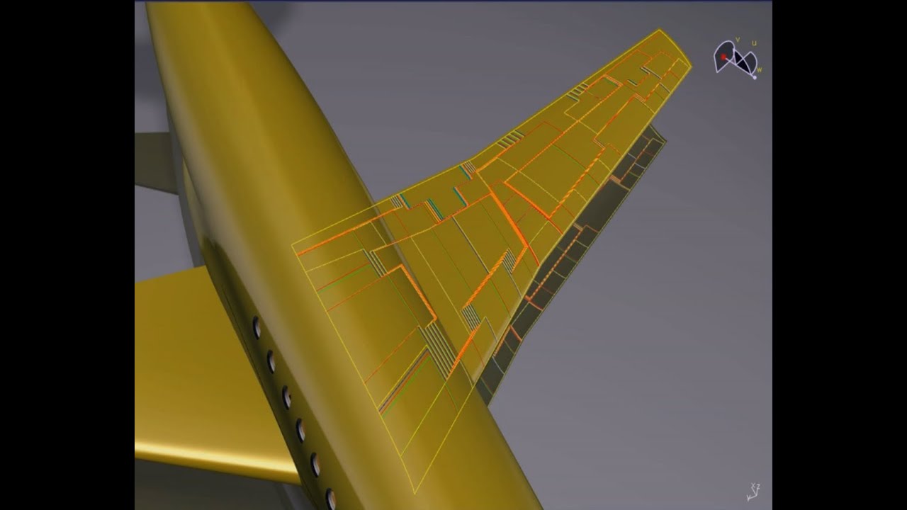 DS PLM Composites Solutions for AEROSPACE Industry Aircraft Wing Panel