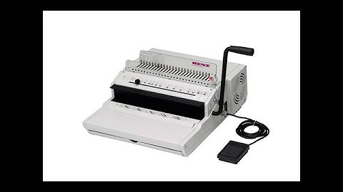 RENZ ECO E (2:1) ELECTRIC WIRE ONE PITCH PUNCH BINDER