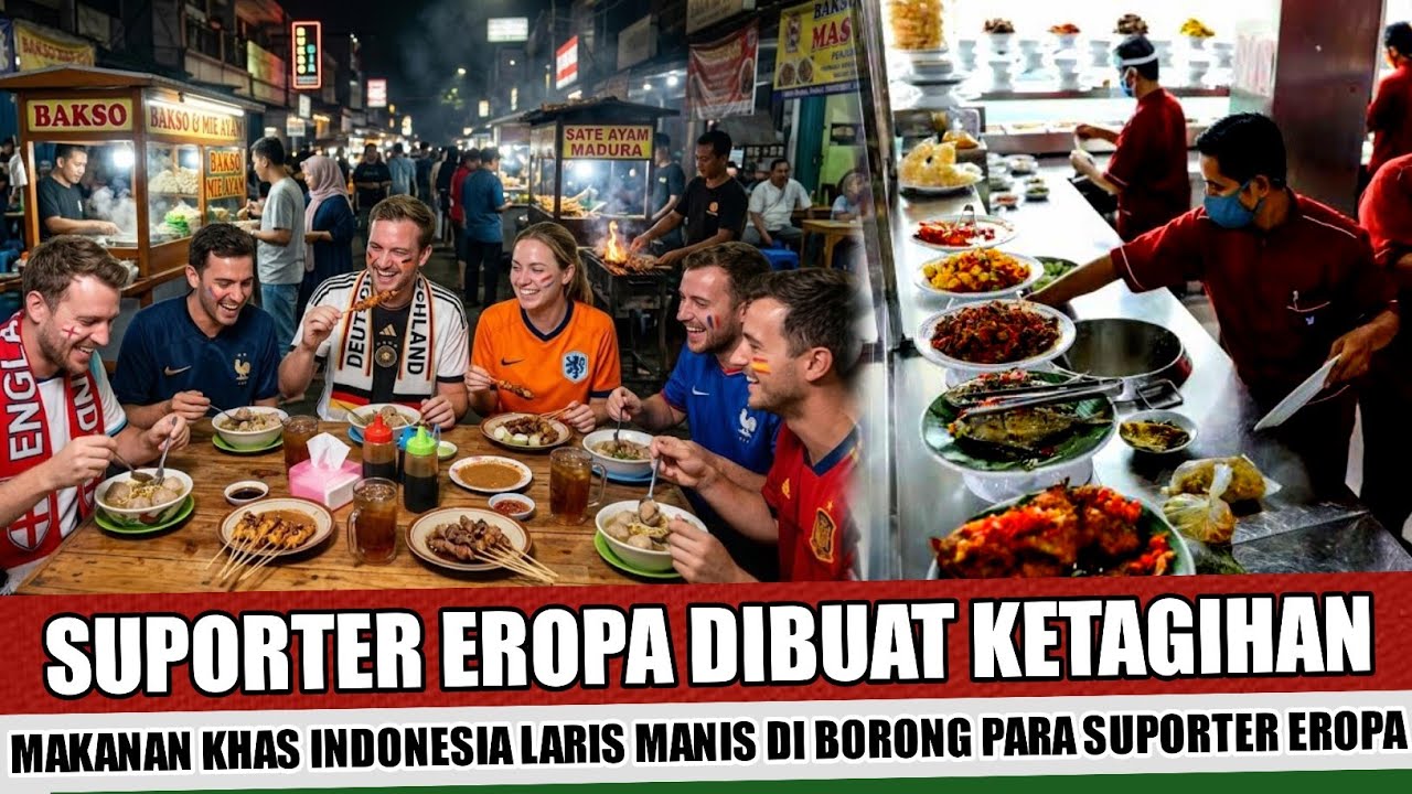 INI SANGAT ENAK~BUKANNYA BORONG TIKET FIFA SERIES SUPORTER EROPA MALAH BORONG JAJANAN KHAS INDONESIA