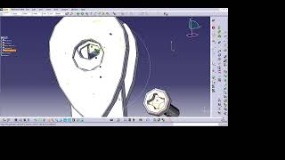CATIA V5 - Assembly of the parts of a compasses
