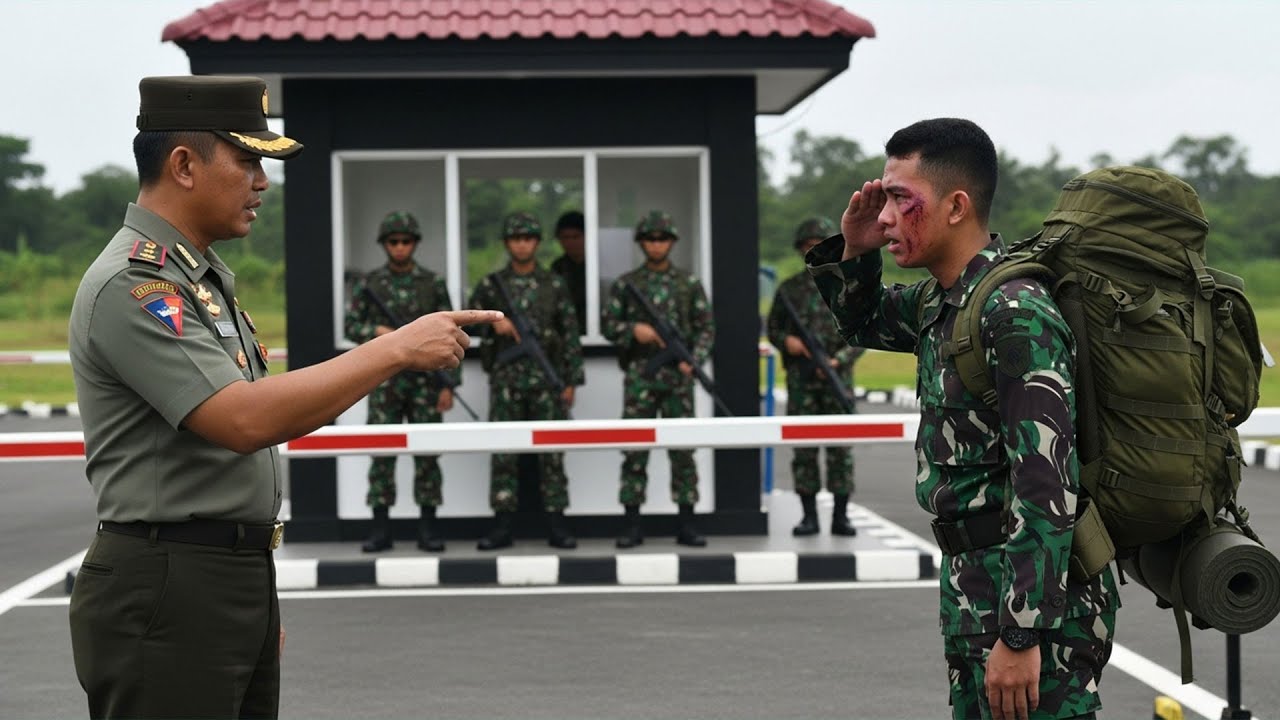 Kepala Militer Melihat Prajurit Baru Memar Dan Berjanji, 