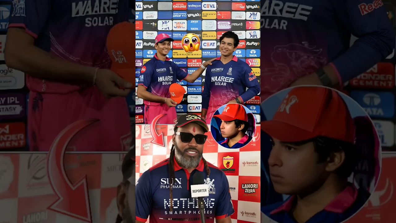 chris gayle ने jaiswal को 😱लेकर ऐसा क्या बोल दिया🤔 #cricket #vaibhavsuryavanshi #ipl2026 #rcbvsgt