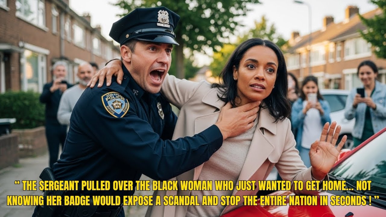 Cops PULLED OVER the BLACK WOMAN and SLAMMED her onto the HOOD… but the BADGE CHANGED EVERYTHING!