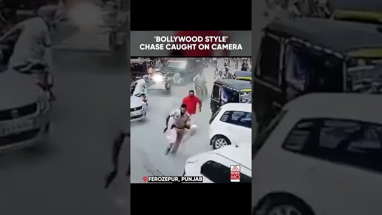 ⁣‘Bollywood-Style’ Chase Caught On Camera As Police Nab Drug Peddlers In Ferozepur #shorts