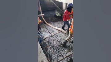 Casting Concrete Ramp Parking workers #construction #concrete #casting #building #engineering #short